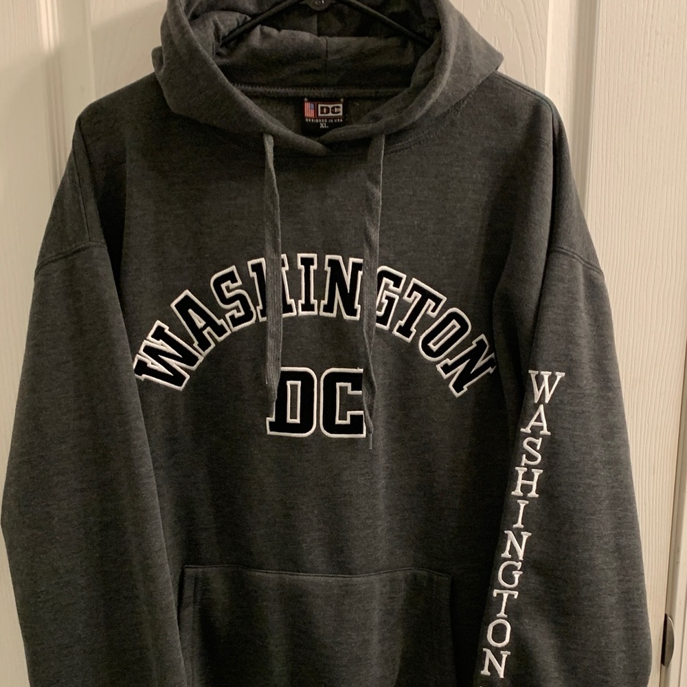 DC Men's Charcoal Washington Hoodie